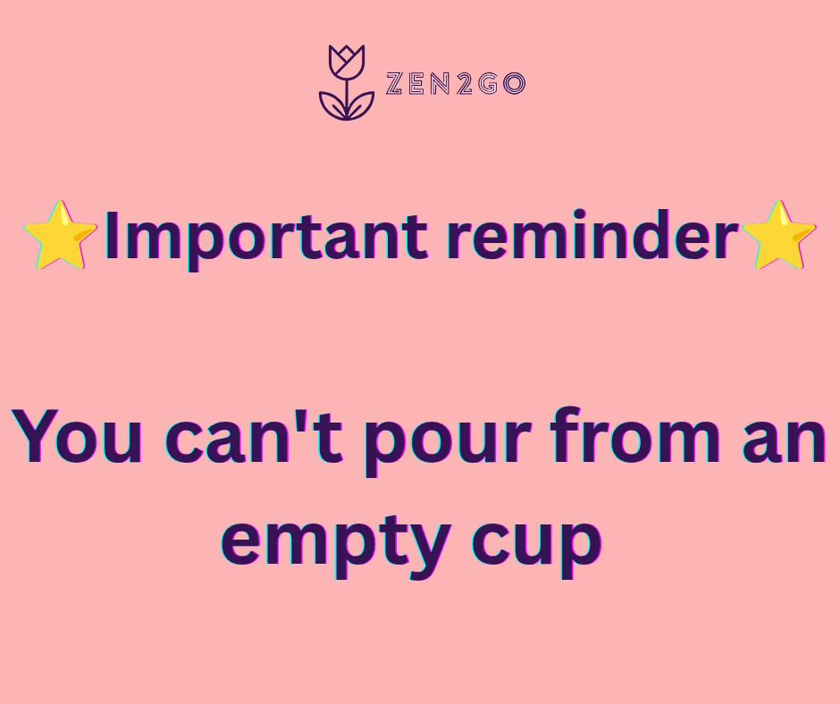Remember to fill your cup!